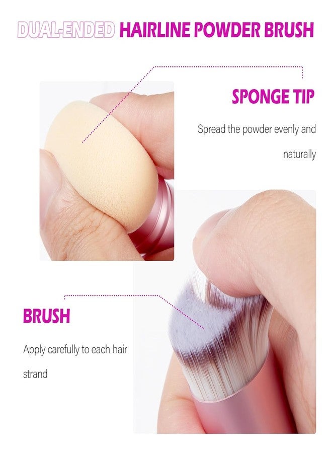 أكوملير صبغة شعر أكوملر لتغطية جذور الشعر، بودرة خالية من التلك لخط الشعر الخفيف، تغطية فورية للشعر الرمادي، بودرة شعر للنساء والرجال، تتضمن فرشاة مكياج (أبيض، 0.42 أونصة) - Image 5